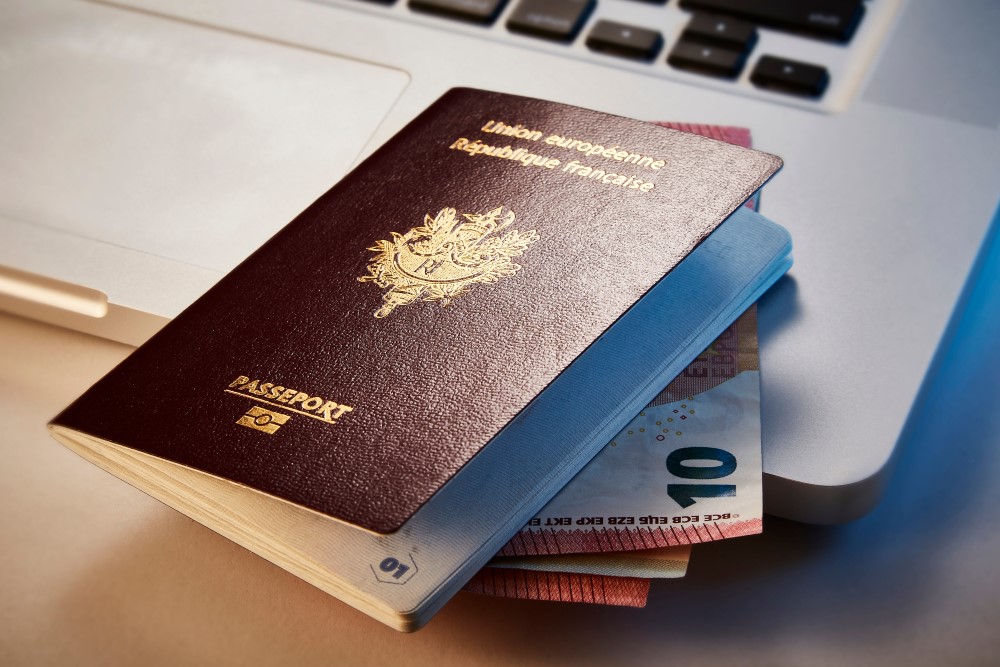 French passport  by marriage