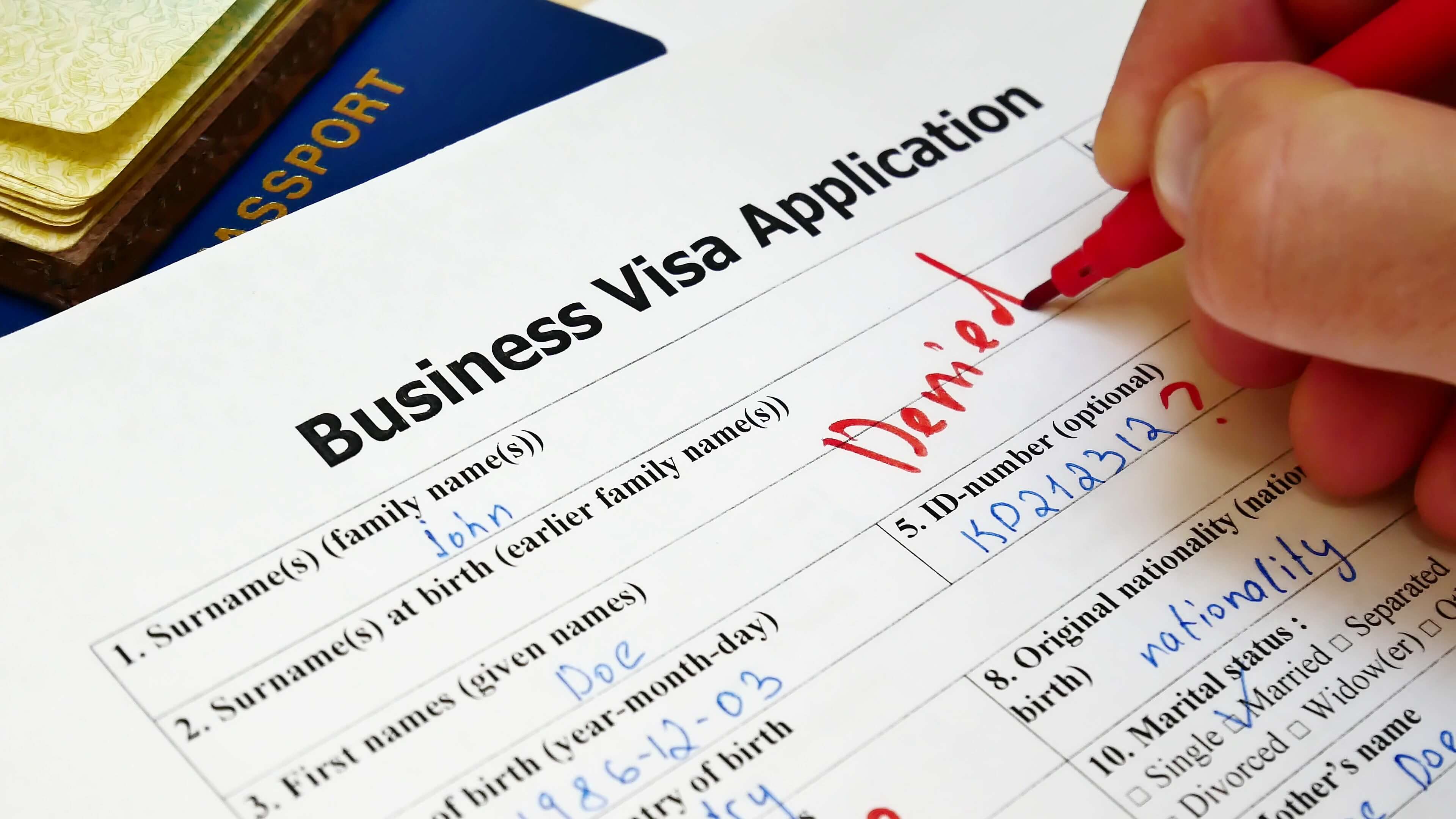 Residence permit application refused